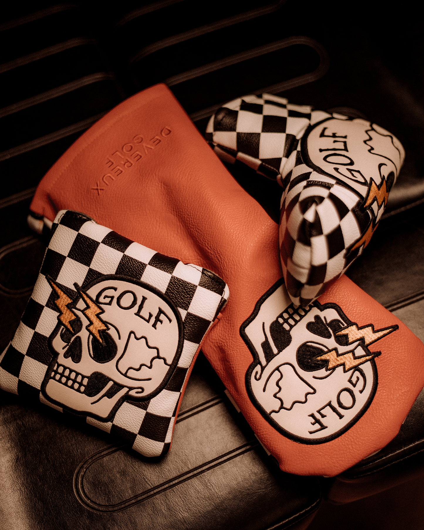 Shocker Skull Driver Cover - Orange: Multi / O/S