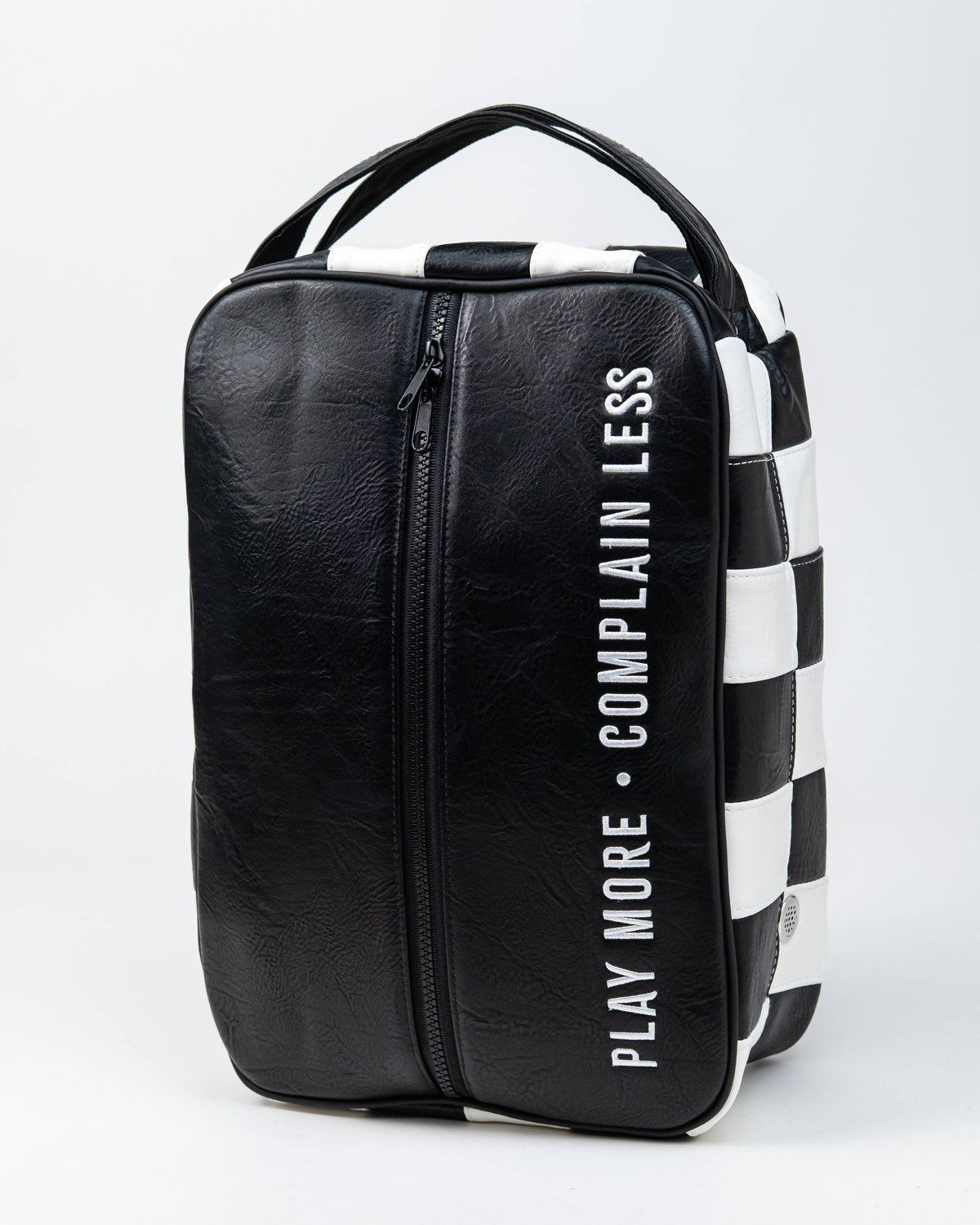 Shocker Skull Check Shoe Bag - Black / White: Black / O/S