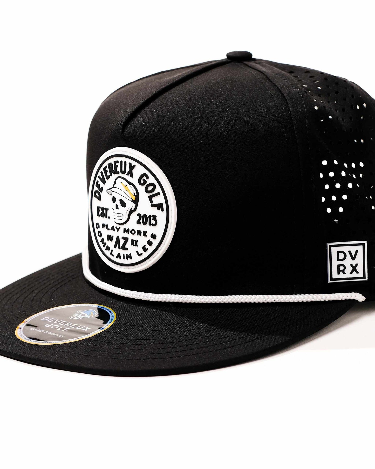 Devereux Patch Hat - Black: Black / O/S