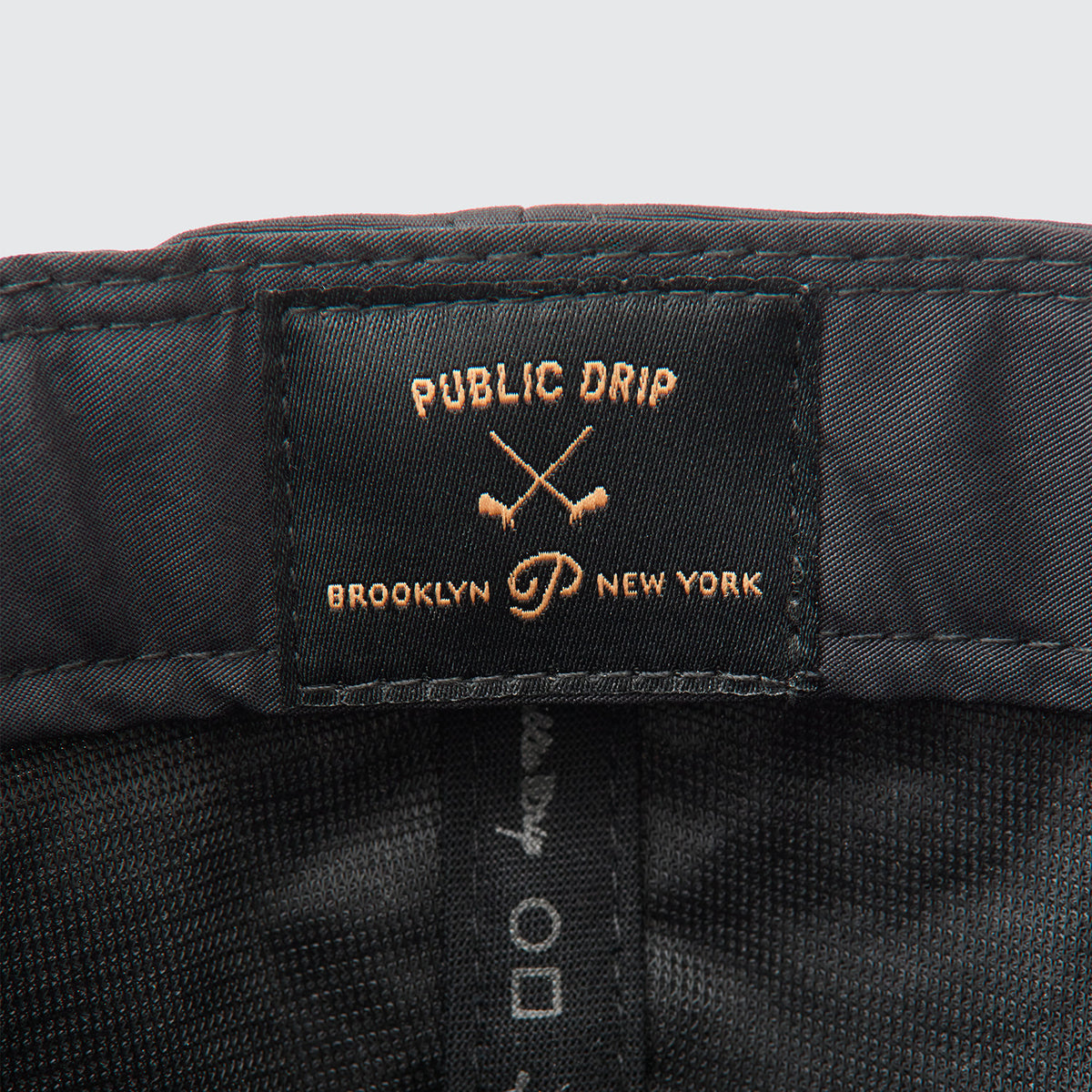 "P" Script Nylon Snapback Black