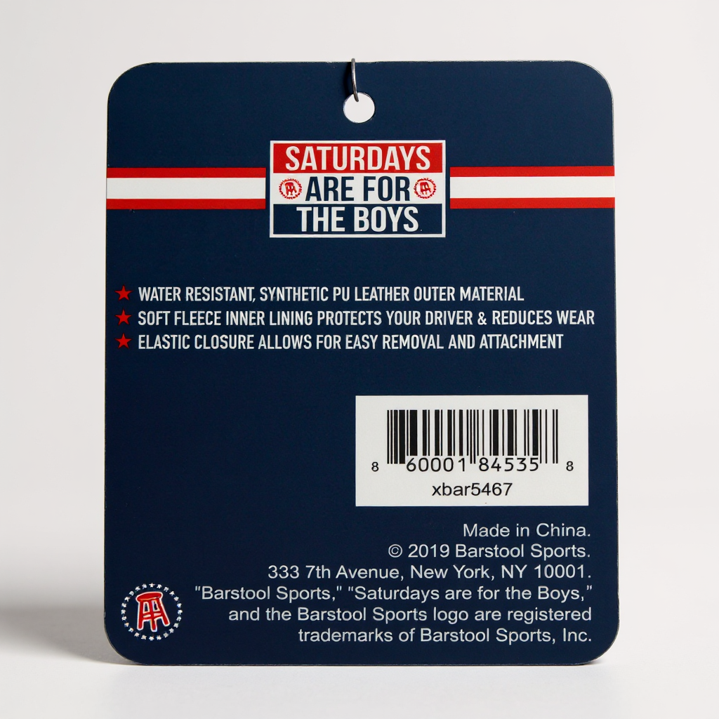 Barstool Saturdays Are For The Boys Driver Headcover