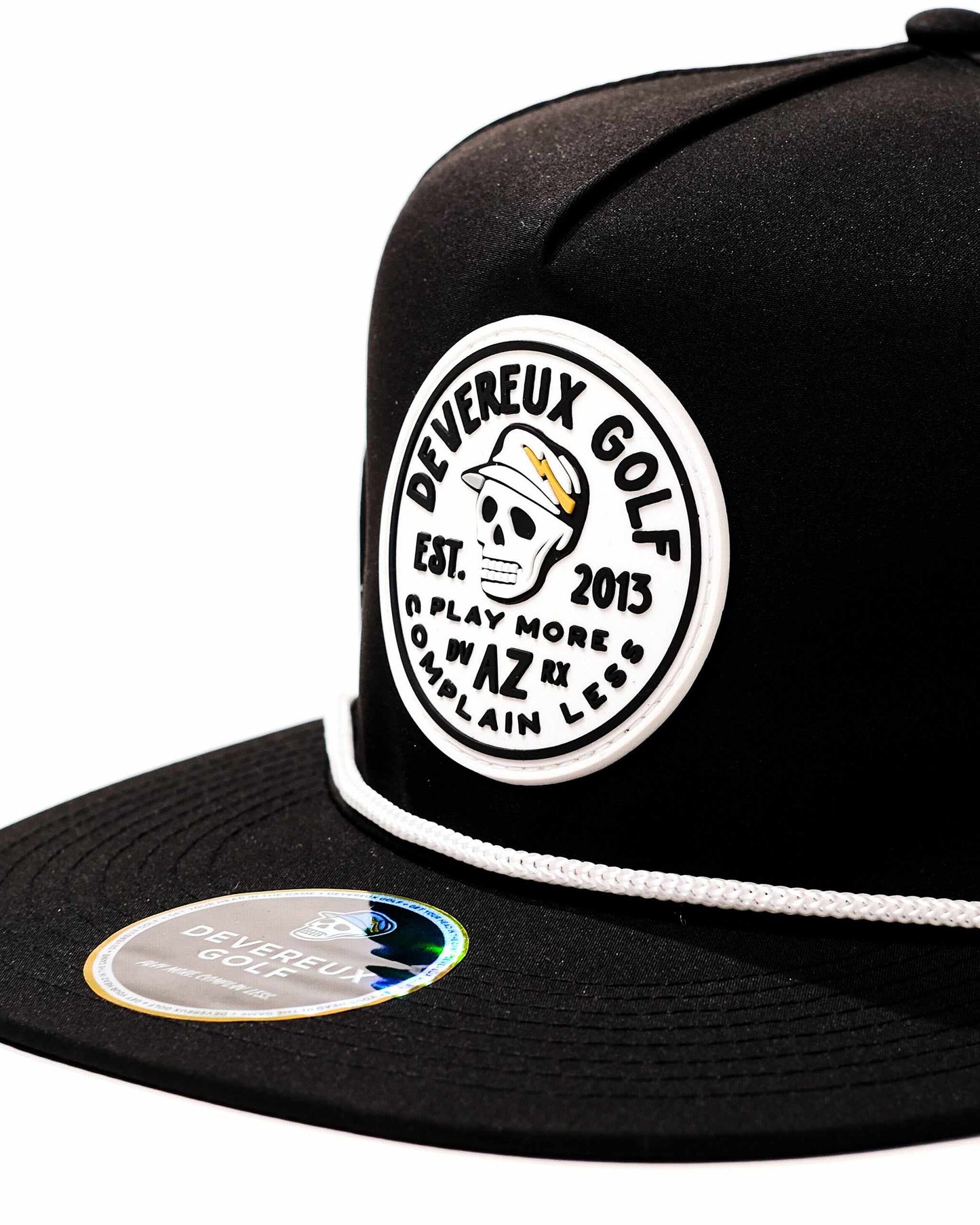 Devereux Patch Hat - Black: Black / O/S