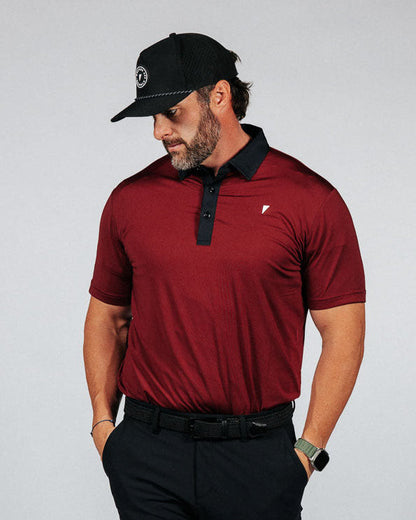 Black Cherry Classic Collar Polo