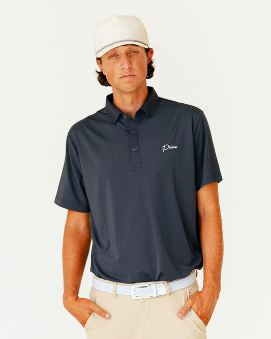 Grant Horvat Essentials Dark Gray Classic Polo