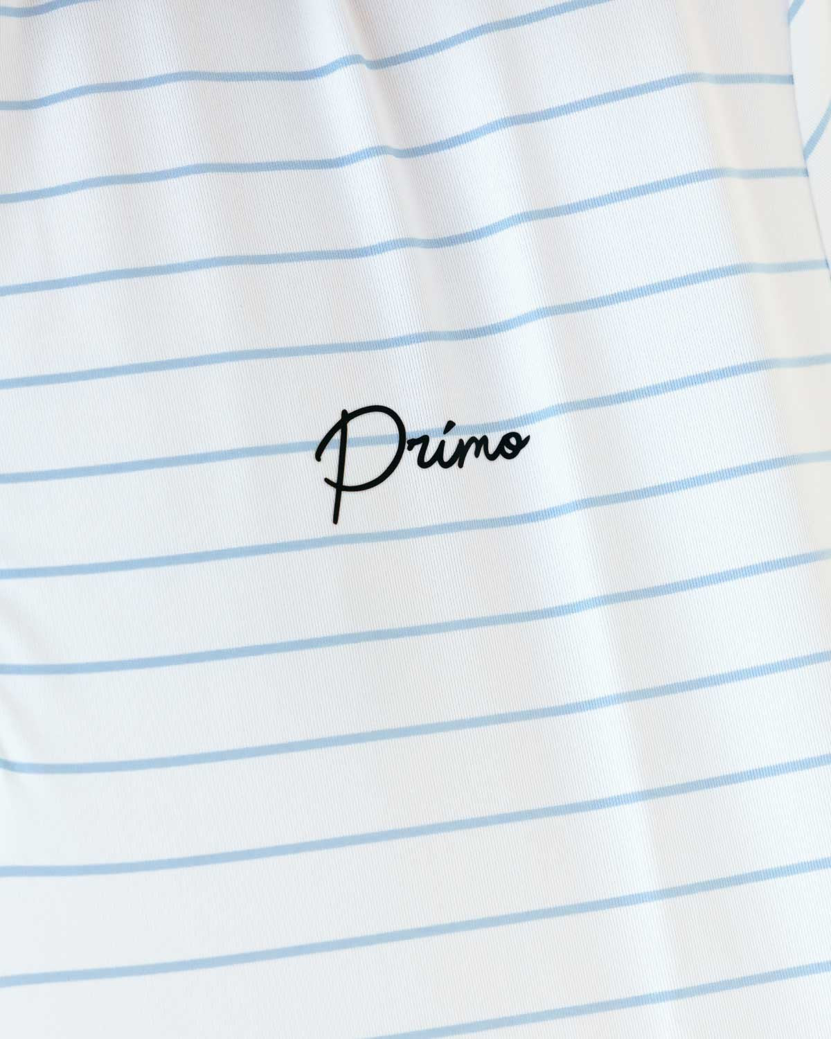 Grant Horvat Essentials Light Blue Stripes Classic Polo