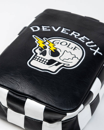 Shocker Skull Check Shoe Bag - Black / White: Black / O/S