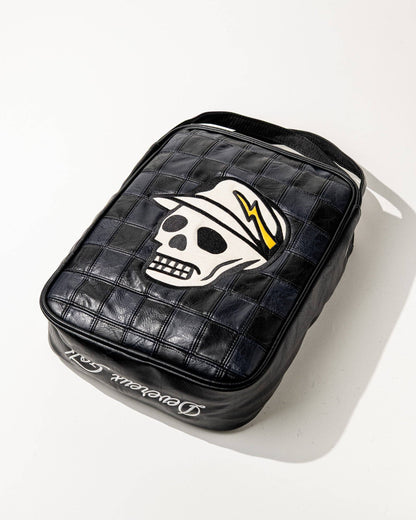 Checkered Shoe Bag - Black: Black / O/S