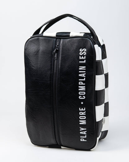 Shocker Skull Check Shoe Bag - Black / White: Black / O/S