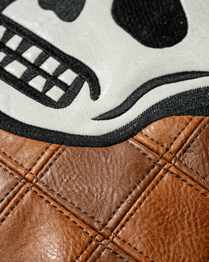 Checkered Shoe Bag - Tan: Tan / O/S