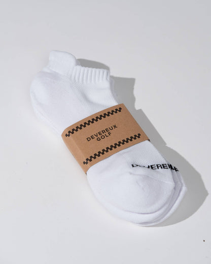 Devereux Ankle Sock 2-Pack - White: White / O/S