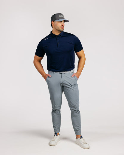 Navy Cursive Classic Polo