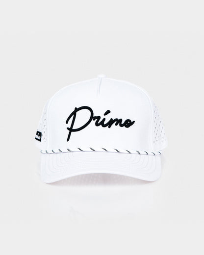 White Cursive Hat
