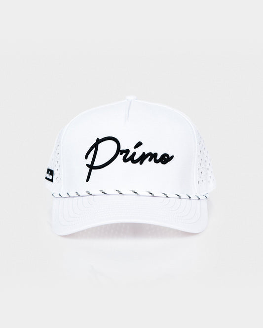 White Cursive Hat