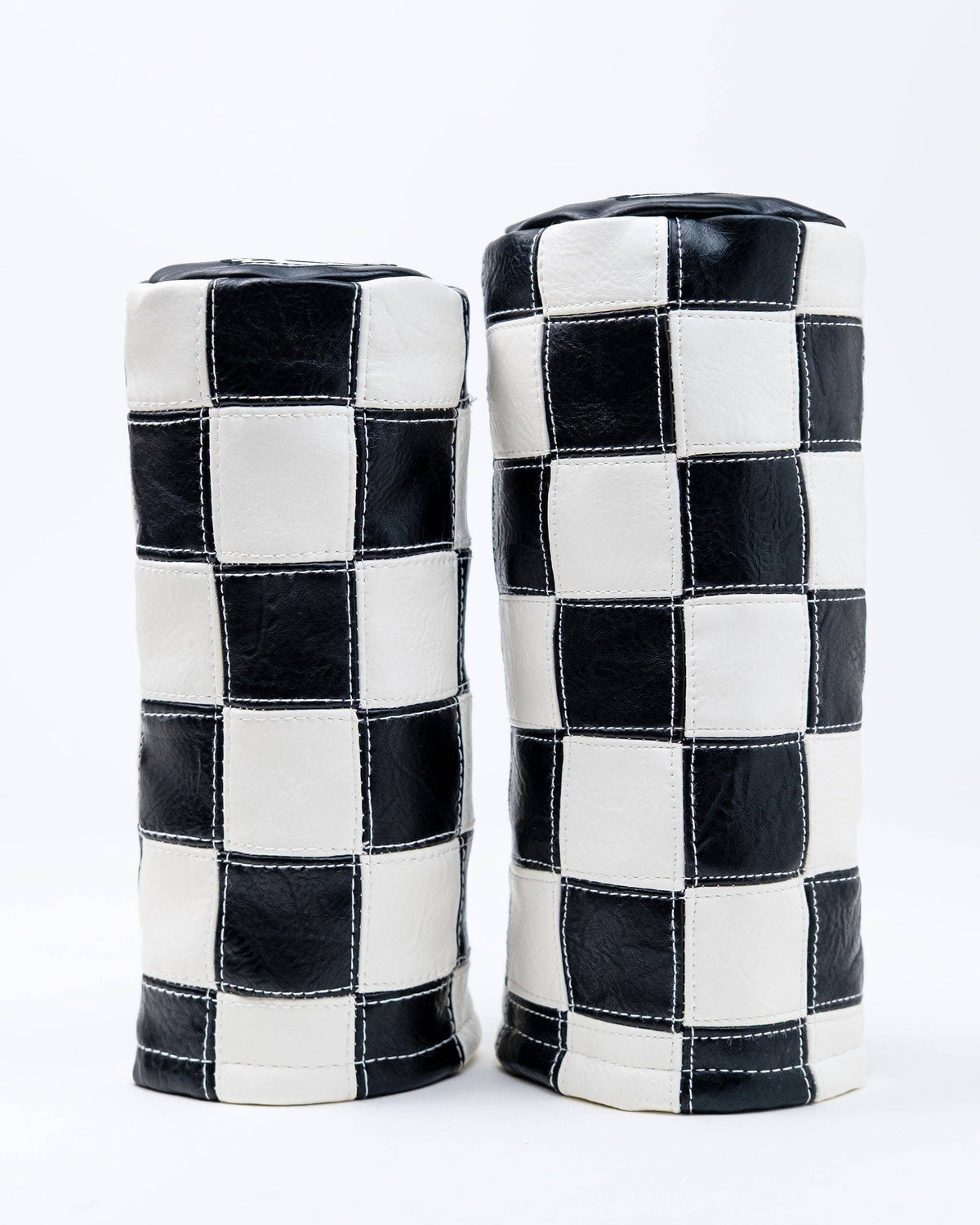 Checkered Fairway Barrel Cover - Black / White: Black / White / O/S