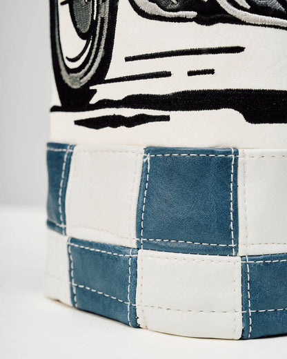 Check Sidecar Driver Barrel - Blue / White: Blue / White / O/S