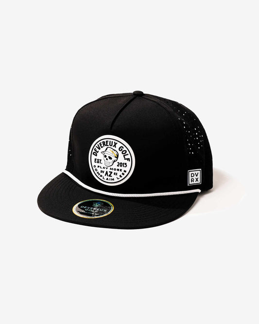 Devereux Patch Hat - Black: Black / O/S