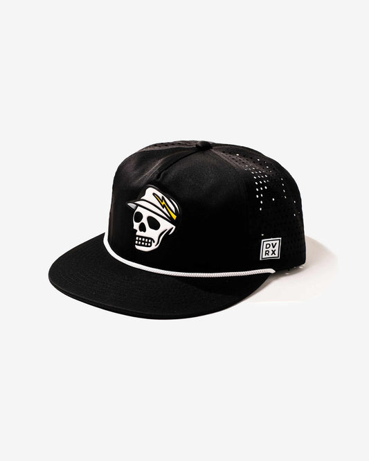 Skull Caddie Rope Hat - Black: Black / O/S