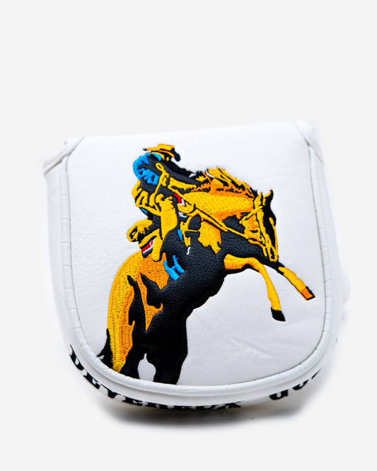 Saddle Up Mallet Putter Cover - White: White / O/S
