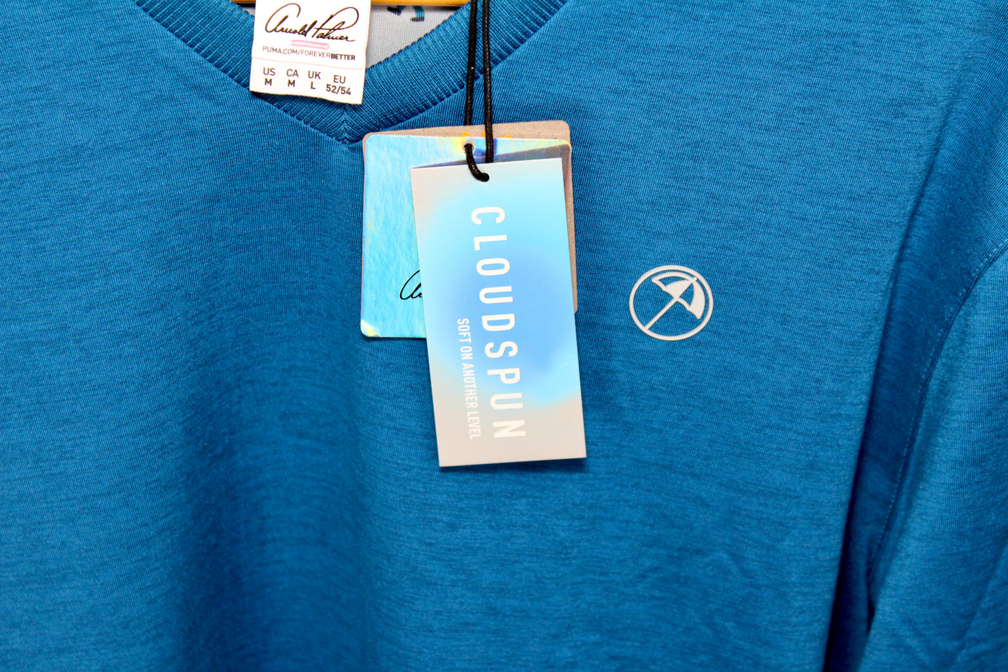 Puma Arnold Palmer Cloudspun V-neck Sweatshirt Size M