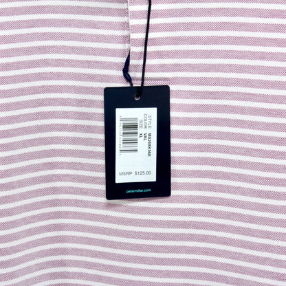 Albatross Stripe Cotton Blend Piqué Polo Size XL