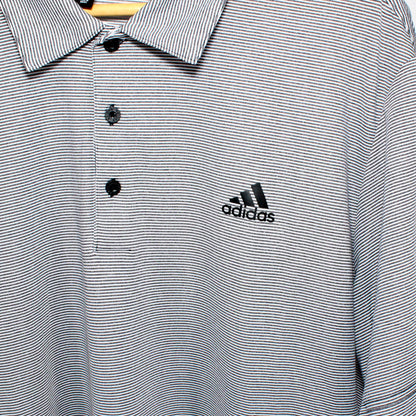 Adidas Golf Ottoman Stripe Polo Shirt Size XL