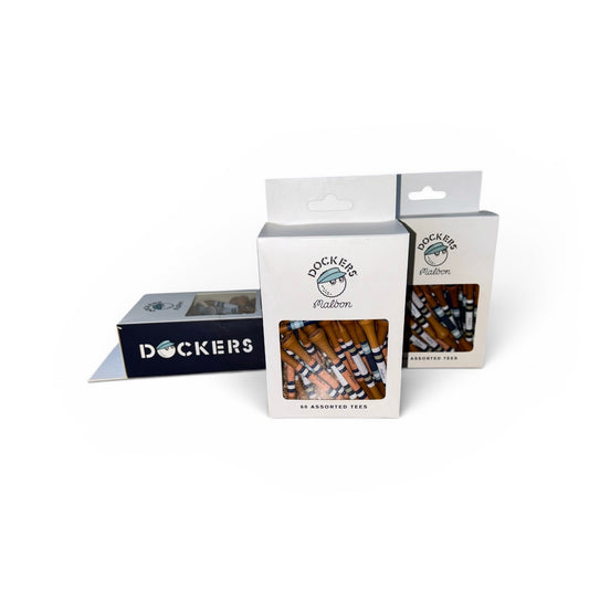 Malbon x Dockers Assorted Wooden Golf Tees Limited Collaboration 60 Pack