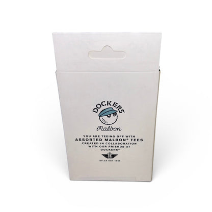 Malbon x Dockers Assorted Wooden Golf Tees Limited Collaboration 60 Pack