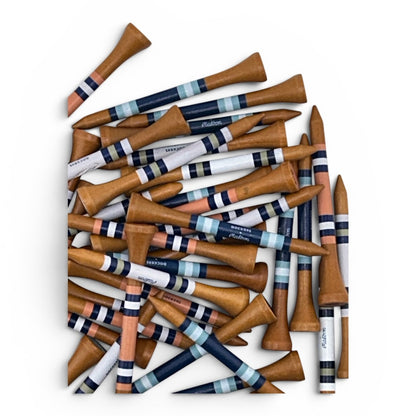 Malbon x Dockers Assorted Wooden Golf Tees Limited Collaboration 60 Pack