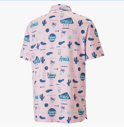 AP CLOUDSPUN Palmer's Place Golf Polo Pink
