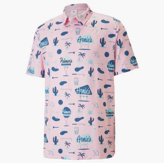 AP CLOUDSPUN Palmer's Place Golf Polo Pink