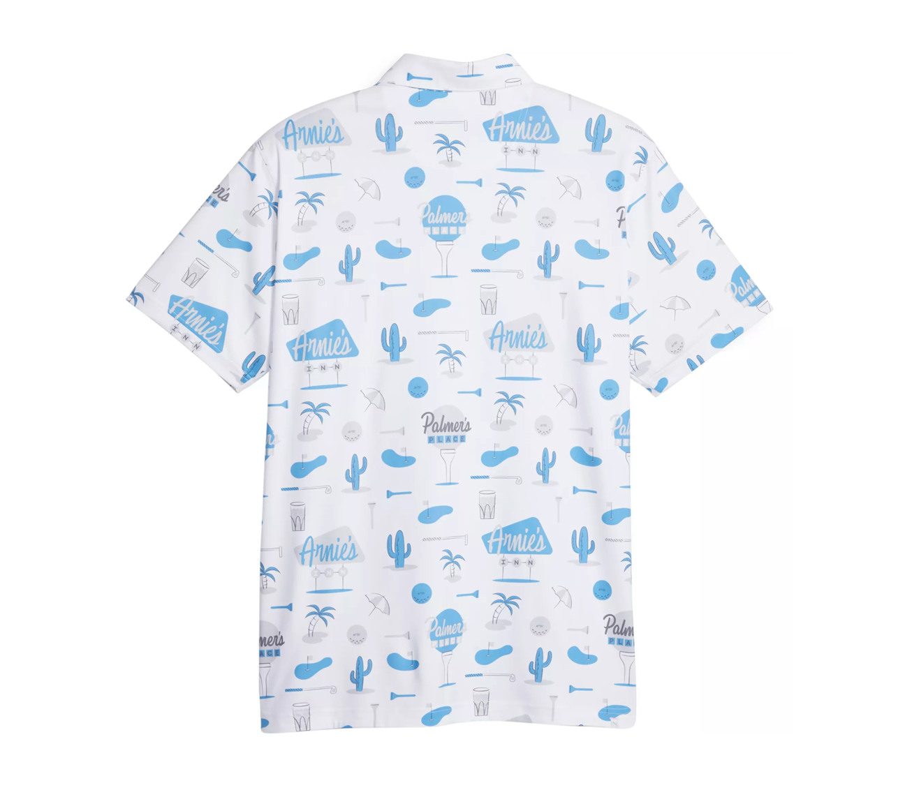 AP CLOUDSPUN Palmer's Place Golf Polo White
