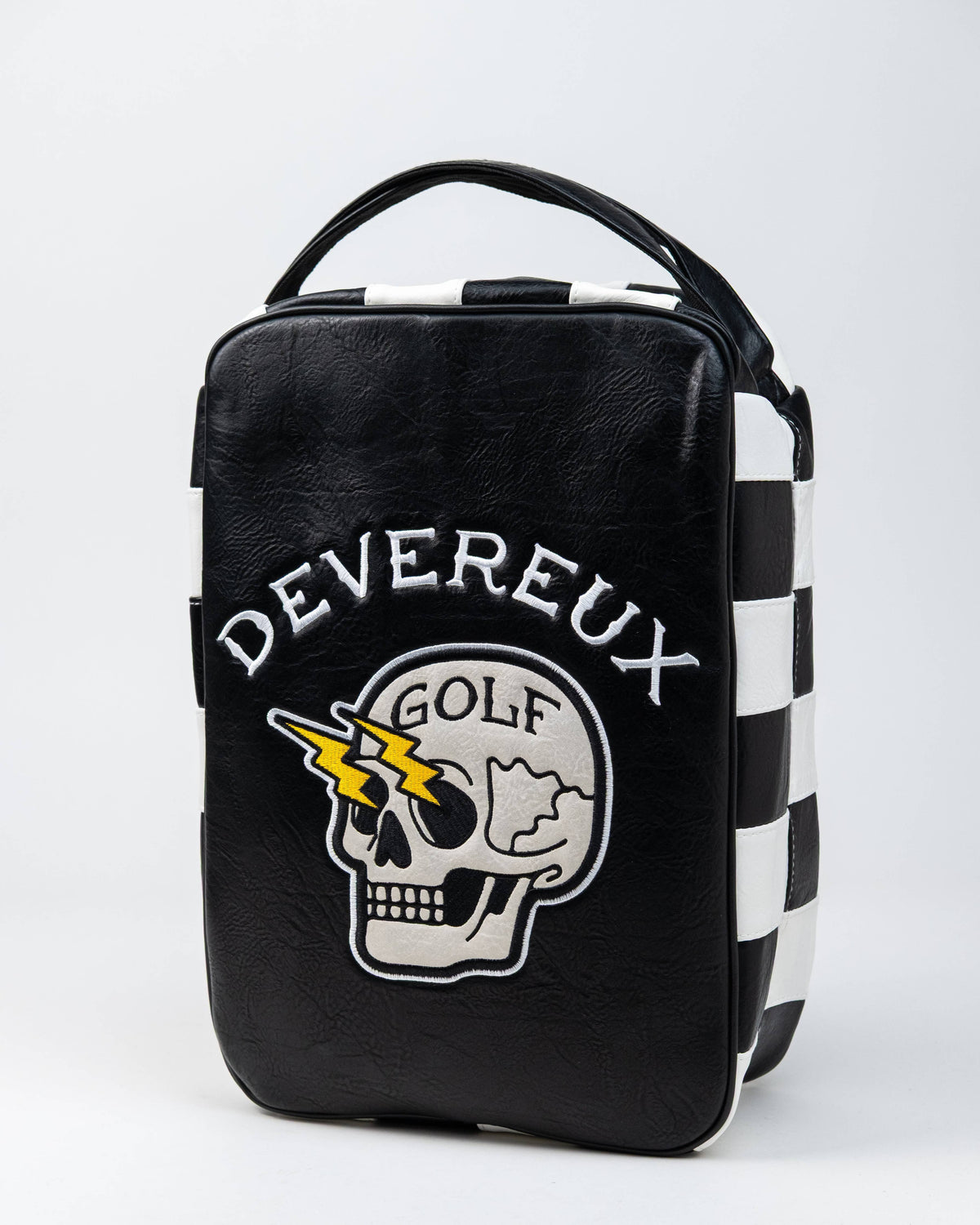 Shocker Skull Check Shoe Bag - Black / White: Black / O/S