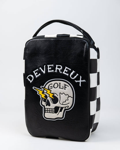 Shocker Skull Check Shoe Bag - Black / White: Black / O/S