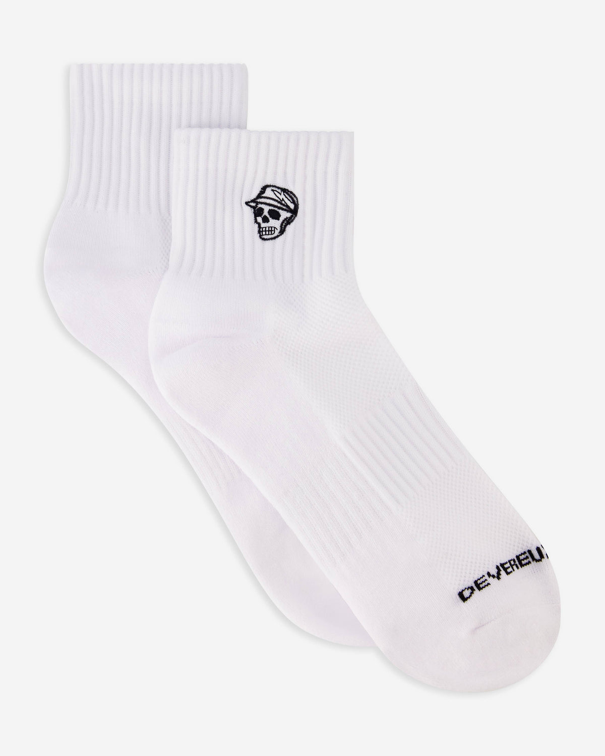 Devereux Quarter Sock 3-Pack - White: White / O/S