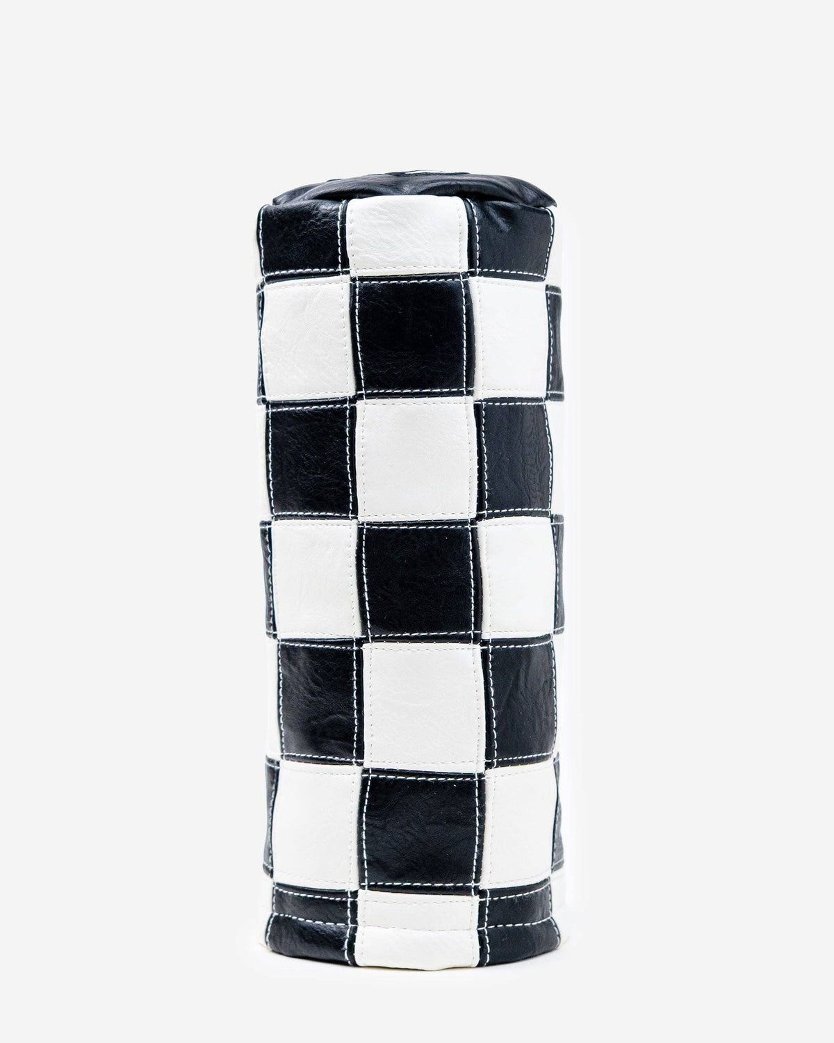 Checkered Fairway Barrel Cover - Black / White: Black / White / O/S