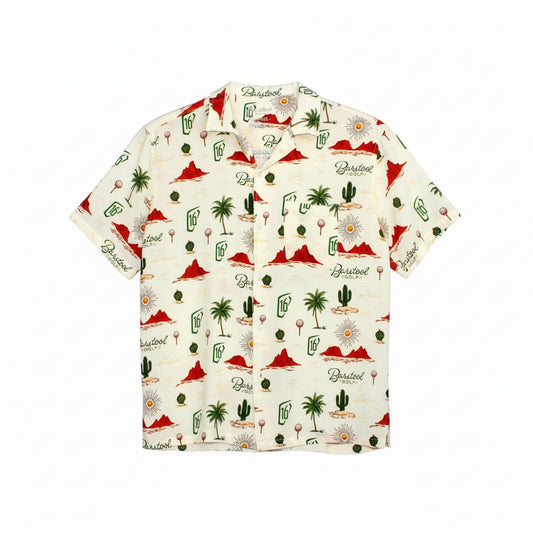 Barstool Sports Golf Men’s All Print Short Sleeves Shirt Size L (Pre-Owned)