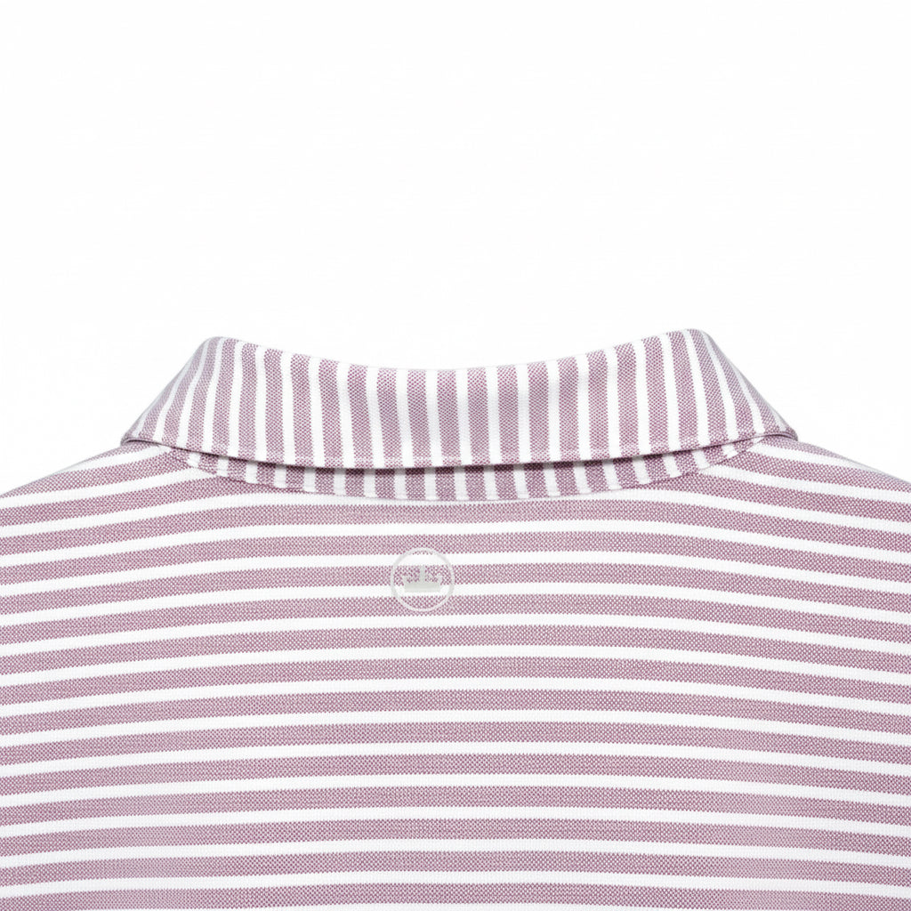 Albatross Stripe Cotton Blend Piqué Polo Size XL