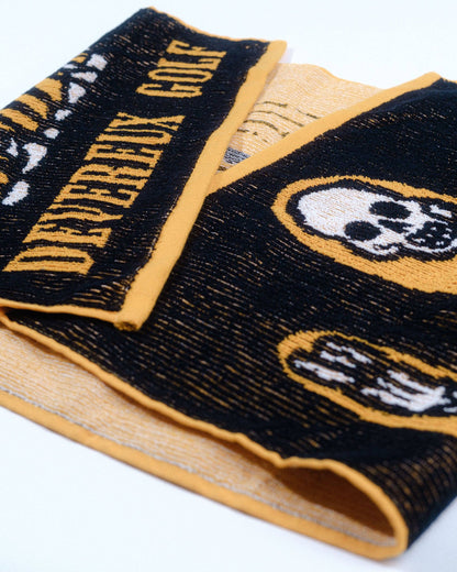 Knitted Cactus Voodoo Towel - Black: Black / O/S