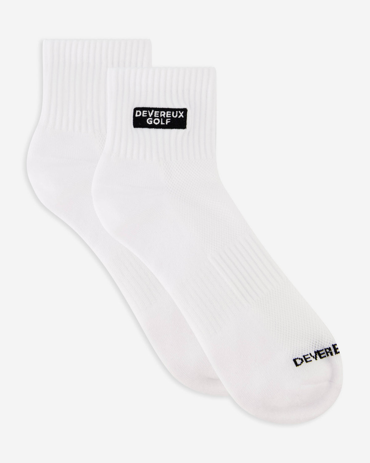 Devereux Quarter Sock 3-Pack - White: White / O/S