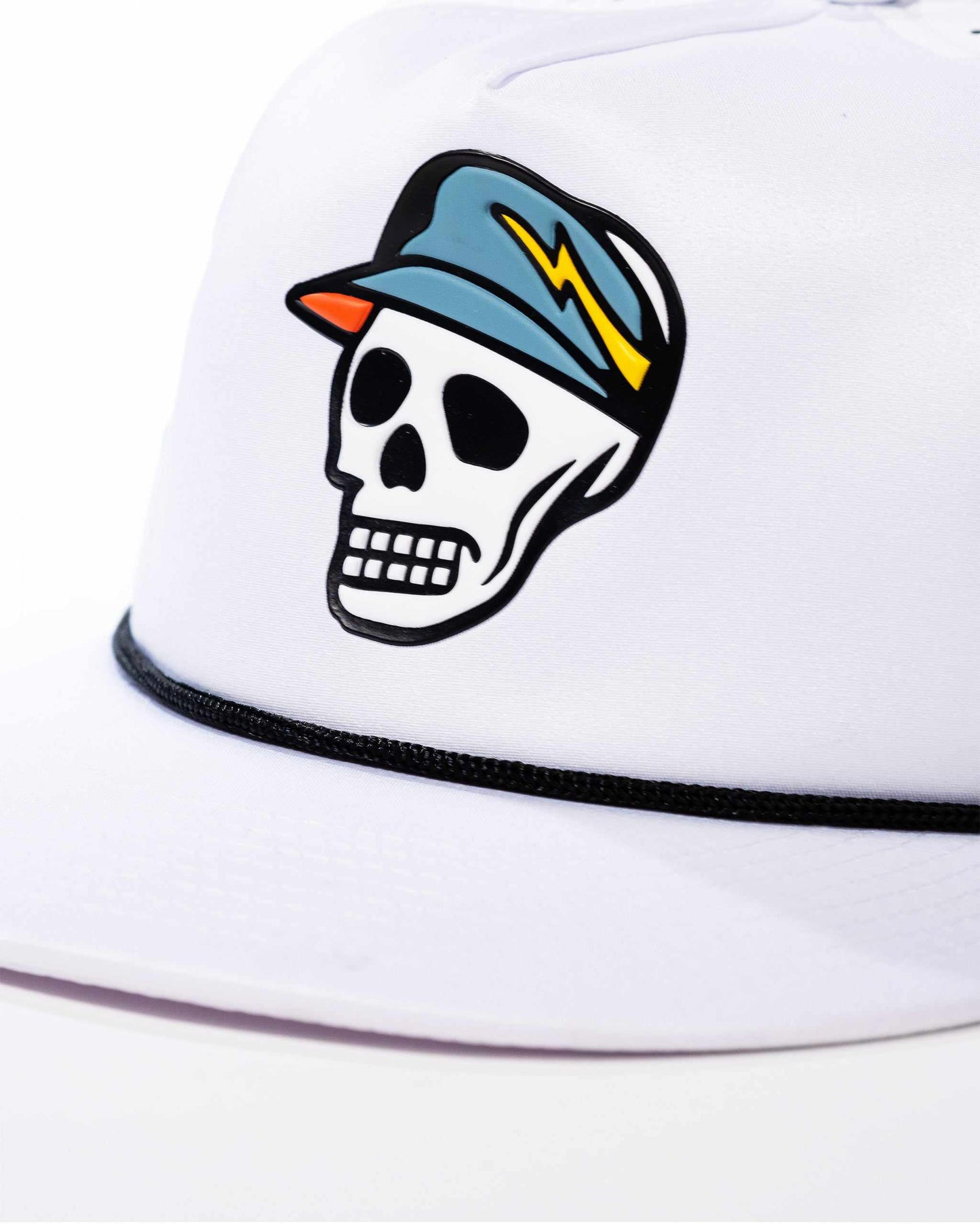 Skull Caddie Rope Hat - White: White / O/S
