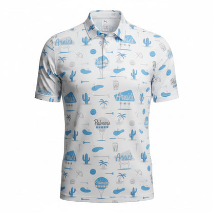 AP CLOUDSPUN Palmer's Place Golf Polo White