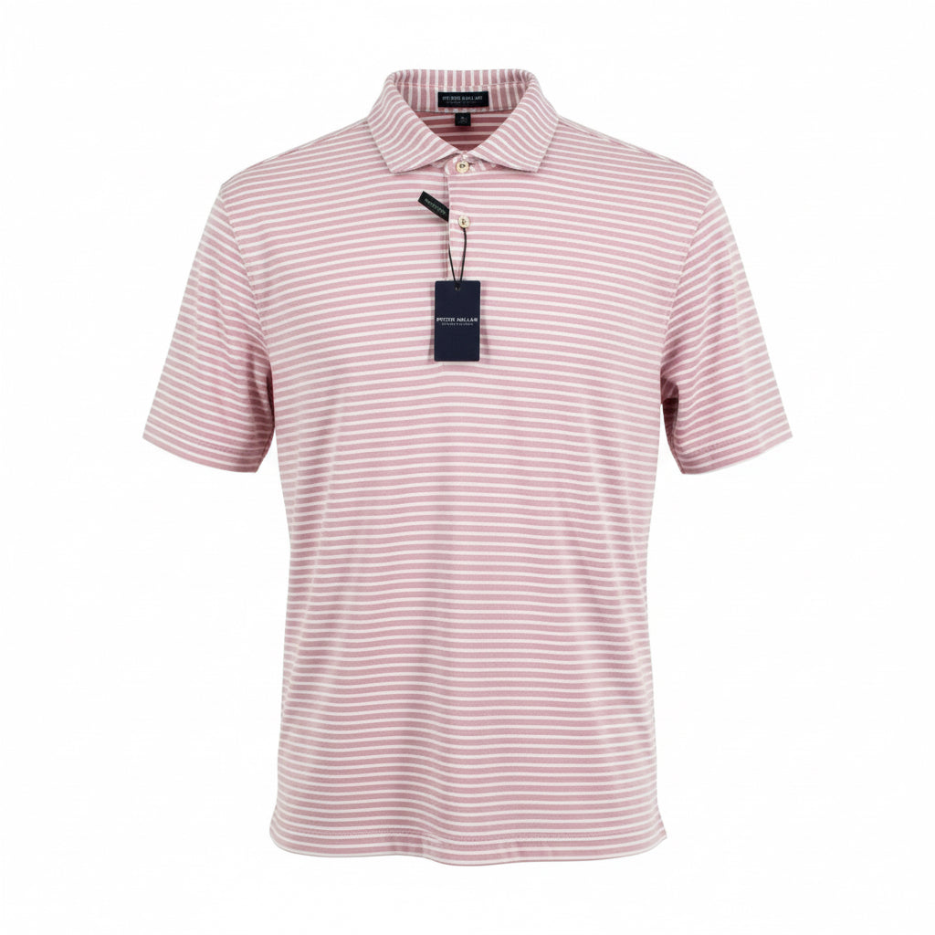 Albatross Stripe Cotton Blend Piqué Polo Size XL