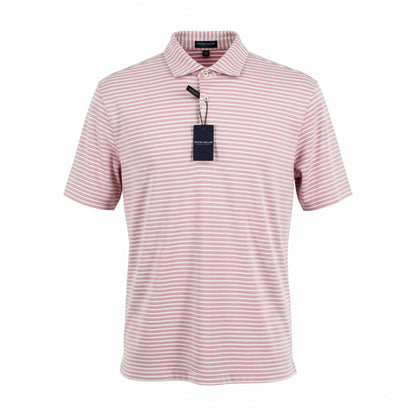 Albatross Stripe Cotton Blend Piqué Polo Size XL
