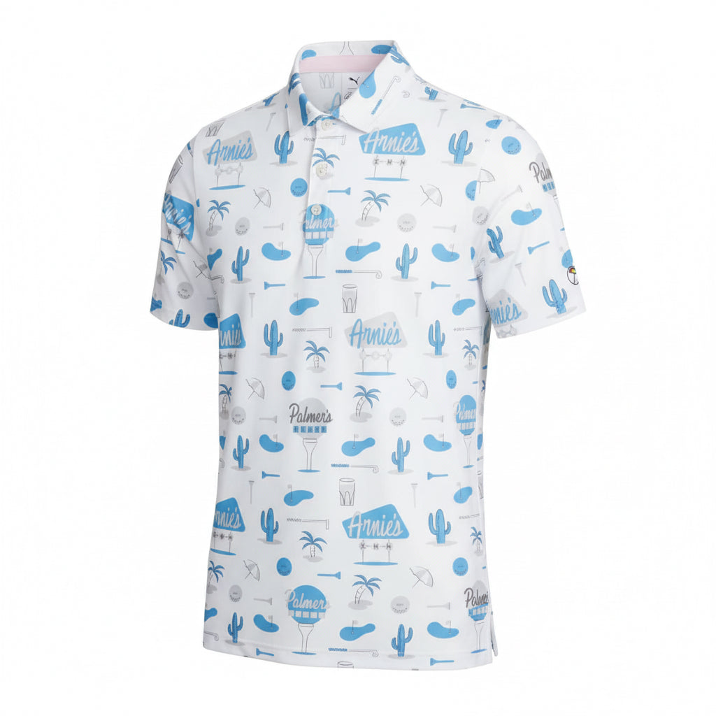 AP CLOUDSPUN Palmer's Place Golf Polo White