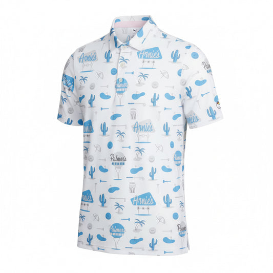 AP CLOUDSPUN Palmer's Place Golf Polo White